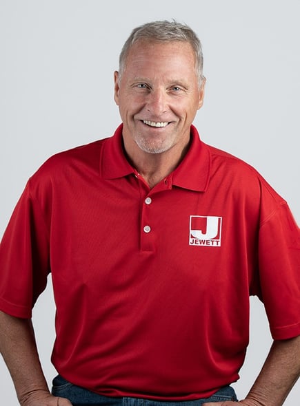 Portrait of Gene Garneau, Superintendent at Jewett Construction.