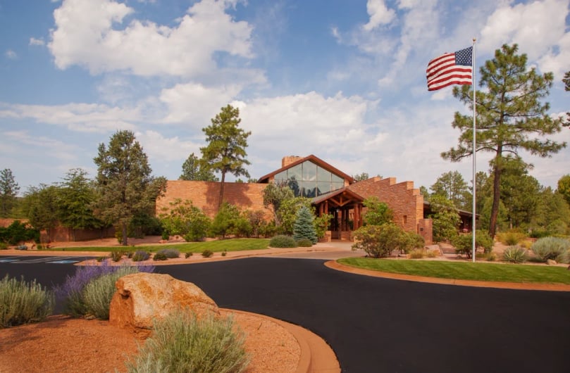 Exterior view of the chaparall pines community center